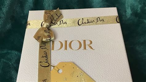 dior complimentary gift wrapping